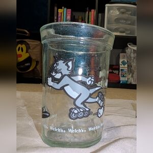 1990 Tom and Jerry Welches Jam Glass.